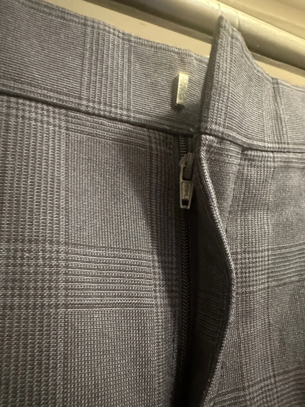Banana Republic Men's Navy Windowpane Dress Pants Preloved